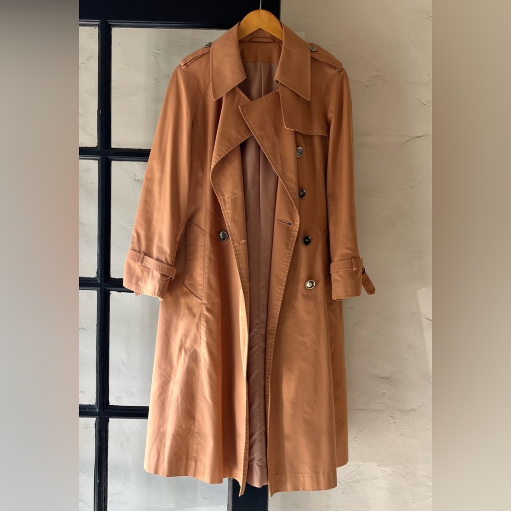 Lovely Vintage Sears Lightweight Clay Color Trench Coat